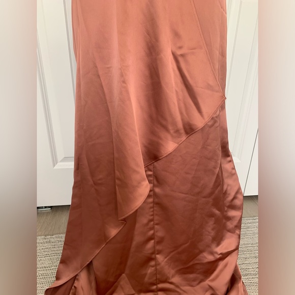 Light nude pink H&M maxi dress with open back size 6 - Picture 7 of 12